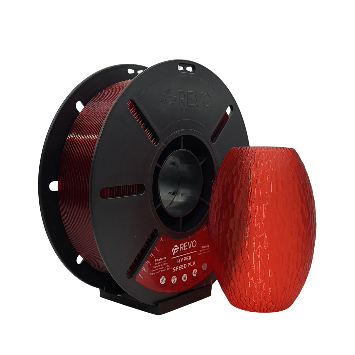 Hyper Speed PLA Şeffaf Kırmızı